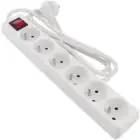 TRADEFORCE - Multiprise, 6x prises, cable 1,5m H05VV-F 3G1,5 interrupteur, 16A/230V, IP20