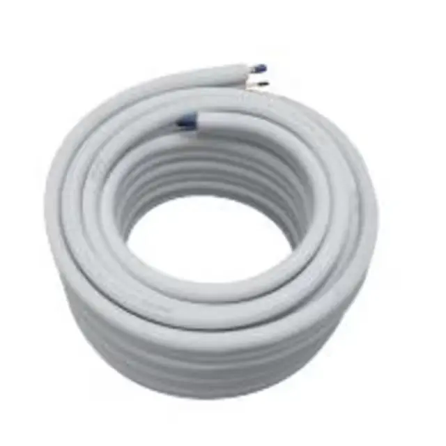 Linum - Tuyau de refroidissement isolé cuivre 1/4 +3/8 rouleau 20m B-S1-D0 - CIN-2202-000
