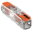WAGO - Connecteur de passage avec levier,0,2-4mm² pour tous types de conducteurs,transp