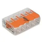 WAGO - Borne COMPACT UNIVERSELLE pour tout type de câbles 5 x 0,2-4mm²
