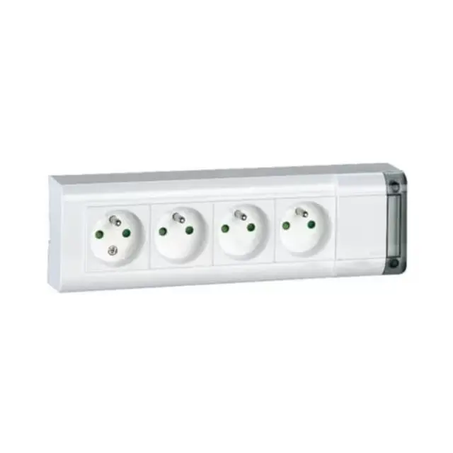 LEGRAND - Bloc multiprises stan 4x(2P+T) 10/16A 250V blanc sans cordon