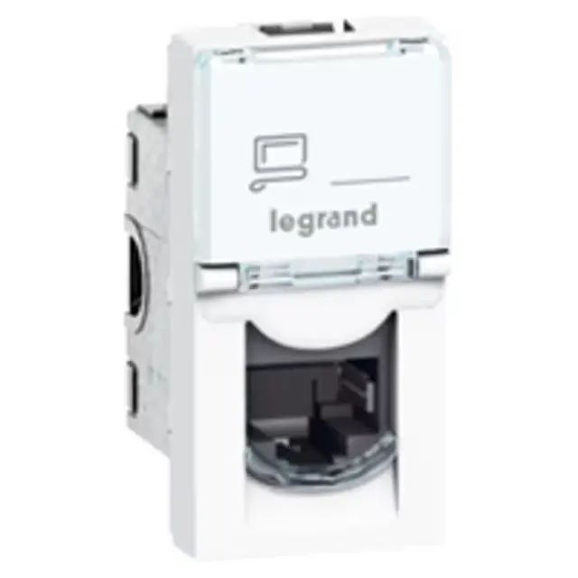 LEGRAND - LCS2 prise RJ45 CAT6 U/UTP 1 module Mosaic couleur blanc