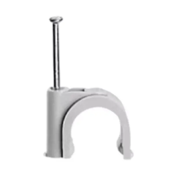 LEGRAND - Attache Fixfor câble rond 7 mm gris RAL 7035 - pointe 25 mm 