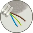 ELFLEX - Elflex tube précâblé 16mm gris + installation VOB 3G1,5mm² - EF3G15