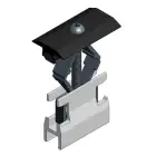 Van der Valk - Pince intermédiaire pour profil alu T30 - écartement de pince 28-50mm - noir