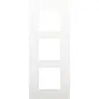 NIKO - Plaque de recouvrement INTENSE (60mm) triple vertical, blanc