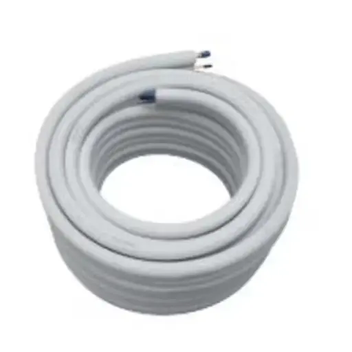Linum - Tuyau de refroidissement isolé cuivre 1/4 +3/8 rouleau 20m B-S1-D0 - CIN-2202-000