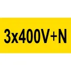 Autocollant 3x400V+N 70x35mm 