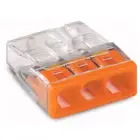 WAGO - Borne 3x0,5-2,5mm transparant orange