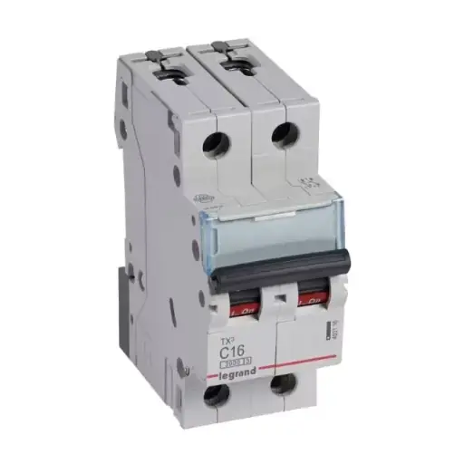 LEGRAND - Disjoncteur TX³ 3kA 2P C16 230/400V - 2 modules