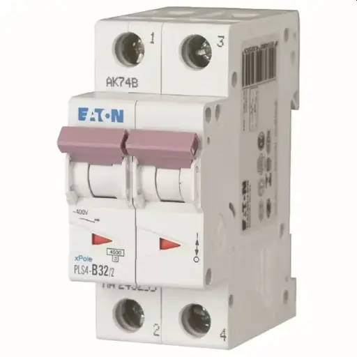 EATON - Disjoncteur PLS4-C32/2-MW , C 32A , 2 poles , 4,5 kA