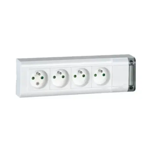 LEGRAND - Bloc multiprises stan 4x(2P+T) 10/16A 250V blanc sans cordon