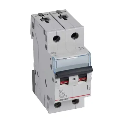 LEGRAND - Disjoncteur TX³ 3kA 2P C20 230/400V - 2 modules