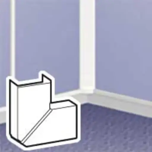 LEGRAND - Angle plat var. DLP 20x12,5 mm blanc RAL 9010 