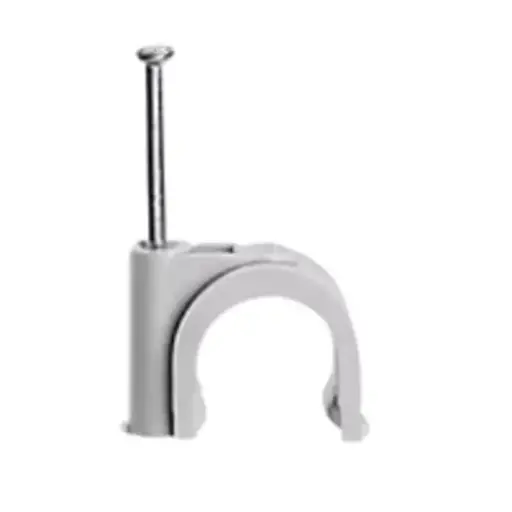 LEGRAND - Attache Fixfor câble rond 14mm gris RAL 7035 - pointe 40 mm