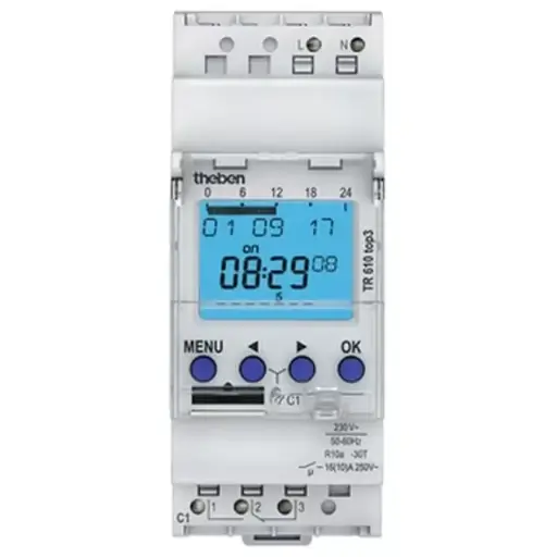 THEBEN - Horloge digitale 24H/7J 230V 50-60HZ 1CO 16A
