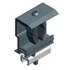 Van der Valk - Pince d'extrémité alu pour profil alu T30 - écartement de pince 28-50mm - noir
