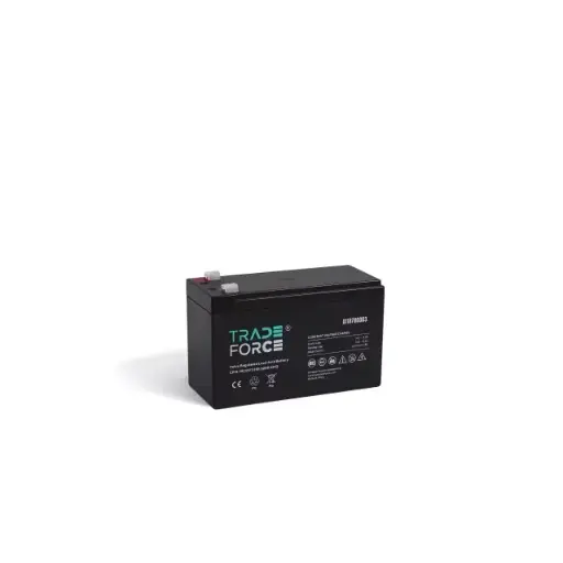 TRADEFORCE - 12V 7.2Ah batterie au plomb-acide, étanche, avec soupape, Faston 4.8