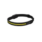 TRADEFORCE - Lampe frontale LED 300lm 31m 3,7V 1200mAh Batt. Li recharg. IP44 Coque silicone