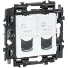 LEGRAND - Valena Next prise 2xRJ45 cat6 UTP appareil complet blanc à griffes