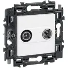 LEGRAND - Valena Next prise TV/FM réseau câblé appareil complet blanc à griffes 