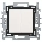 NIKO - INTERRUPTEUR 2x 6 WHITE bornes auto